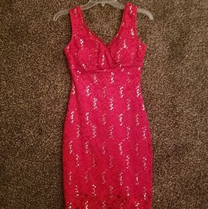 Red Sequin Dress